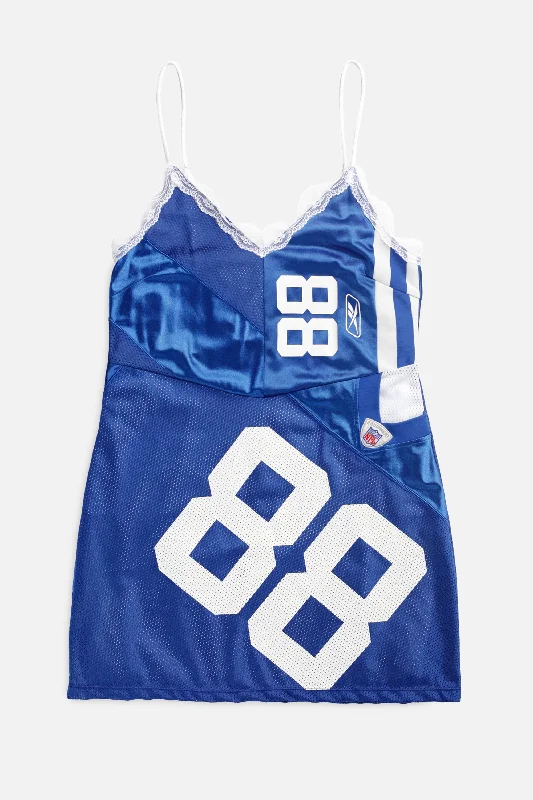Rework Indianapolis Colts NFL Lace Dress - L Tunics Bridal satin