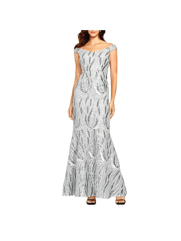 Womens Lace Sequined Evening Dress Tunics Review highly