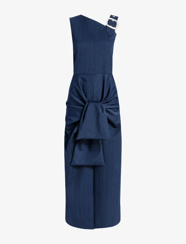 Jackie Dress in Technical Nylon Jacquard Tunics Travel practical