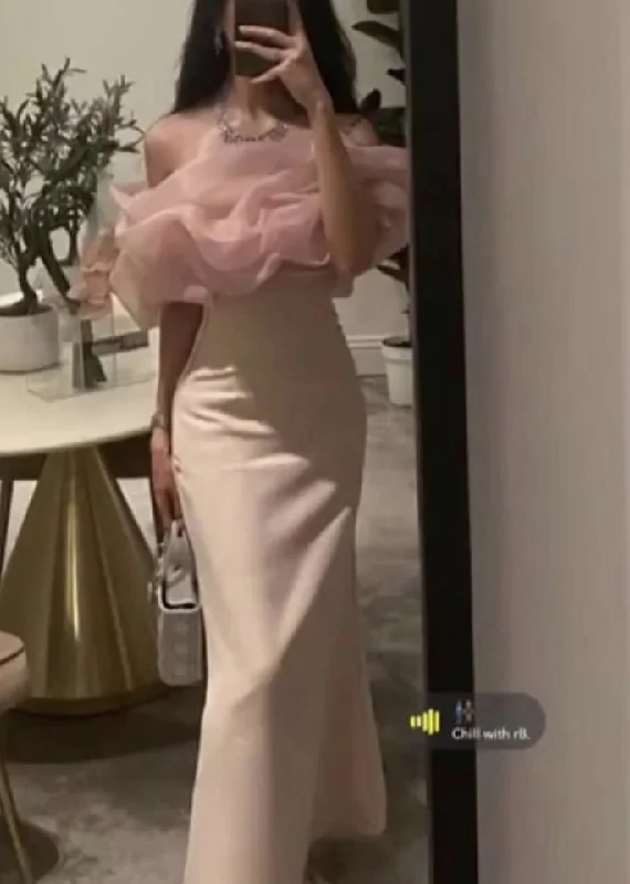 Elegant Pleated Off Shoulder Sheath Long Evening Dress Party Dress Y7594 Chiffon Maxi Beach Elegant Pleated Off Shoulder Sheath Long Evening Dress Party Dress Y7594 Chiffon Maxi Beach