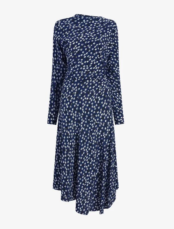 Alina Dress in Printed Silk Viscose Tunics Sophisticated sleek