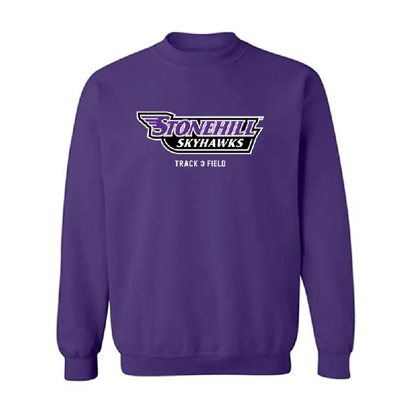 Stonehill - NCAA Women's Track & Field (Outdoor) : Morgan Correia - Classic Shersey Crewneck Sweatshirt Hoodie with High Neck Warm Protective Stonehill - NCAA Women's Track & Field (Outdoor) : Morgan Correia - Classic Shersey Crewneck Sweatshirt Hoodie with High Neck Warm Protective