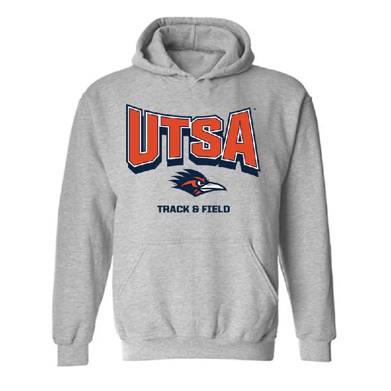 UTSA - NCAA Women's Track & Field : Brina Likar - Classic Shersey Hooded Sweatshirt Hoodie with Hem Contrast Bold Stylish UTSA - NCAA Women's Track & Field : Brina Likar - Classic Shersey Hooded Sweatshirt Hoodie with Hem Contrast Bold Stylish