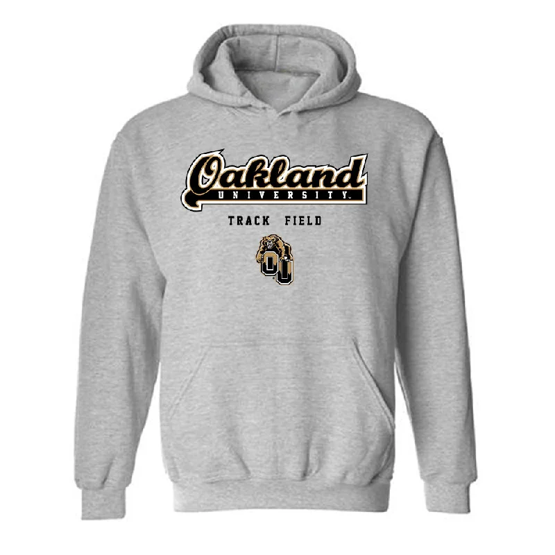 Oakland - NCAA Women's Track & Field : A'naia Herd - Classic Shersey Hooded Sweatshirt Hoodie with Embroidery Detailed Premium Oakland - NCAA Women's Track & Field : A'naia Herd - Classic Shersey Hooded Sweatshirt Hoodie with Embroidery Detailed Premium