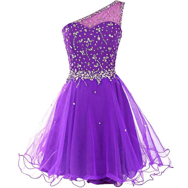 Juniors Aline One Shoulder Short Tulle Party Dress Mini Prom Boatneck Modish Everyday Juniors Aline One Shoulder Short Tulle Party Dress Mini Prom Boatneck Modish Everyday