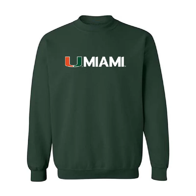 Miami - NCAA Women's Track & Field : Iyonna Codd - Classic Shersey Crewneck Sweatshirt Hoodie with Hem Lace Feminine Delicate