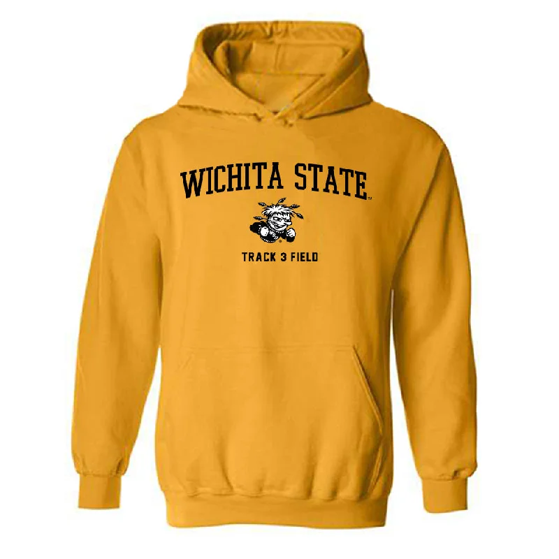Wichita State - NCAA Women's Track & Field : Sydney Brown - Classic Shersey Hooded Sweatshirt Hoodie with Magnetic Closure Innovative Modern Wichita State - NCAA Women's Track & Field : Sydney Brown - Classic Shersey Hooded Sweatshirt Hoodie with Magnetic Closure Innovative Modern