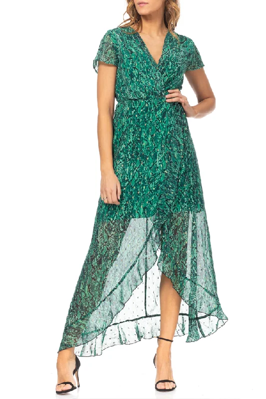 Caily Petrol Printed Cruise Dress with Transparency Tunics Favorite customer