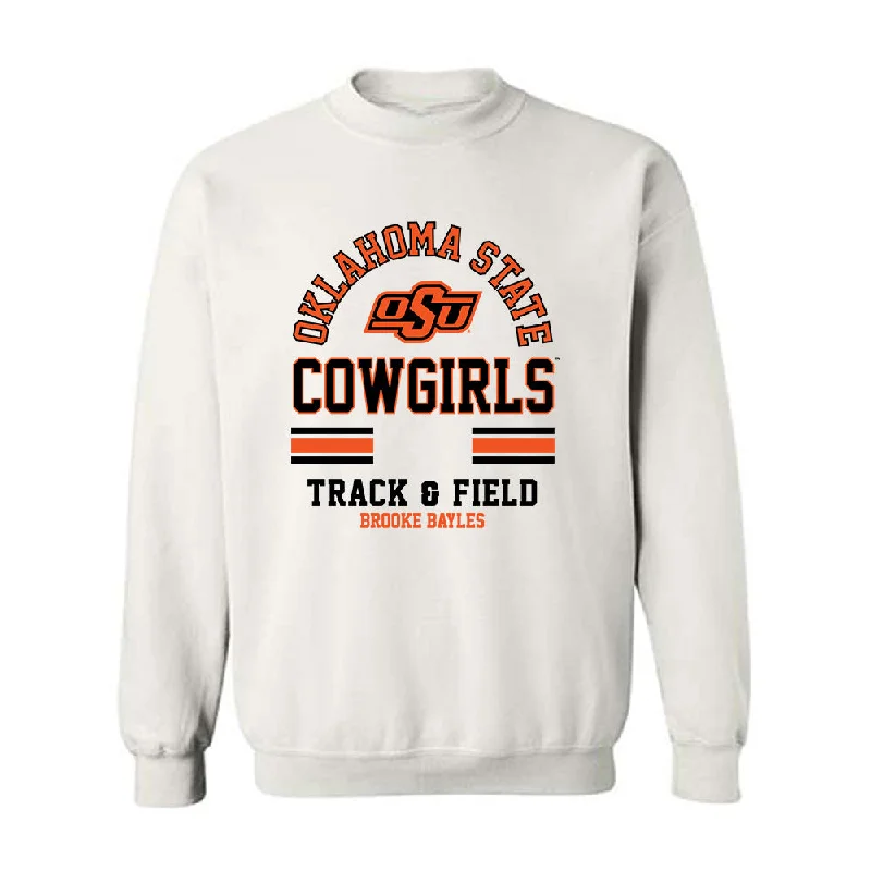 Oklahoma State - NCAA Women's Track & Field : Brooke Bayles - Classic Fashion Shersey Crewneck Sweatshirt Hoodie Jacket Zipper Layering Oklahoma State - NCAA Women's Track & Field : Brooke Bayles - Classic Fashion Shersey Crewneck Sweatshirt Hoodie Jacket Zipper Layering