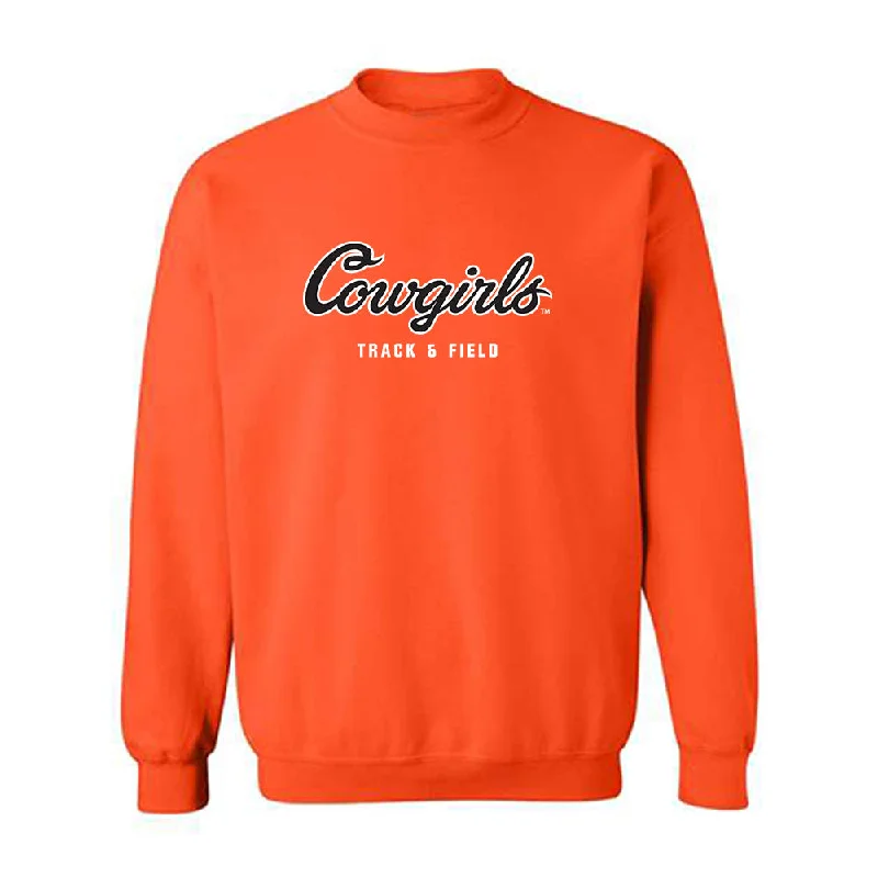 Oklahoma State - NCAA Women's Track & Field : Brooke Bayles - Classic Shersey Crewneck Sweatshirt Hoodie with Hem Elastic Stretchable Comfortable Oklahoma State - NCAA Women's Track & Field : Brooke Bayles - Classic Shersey Crewneck Sweatshirt Hoodie with Hem Elastic Stretchable Comfortable