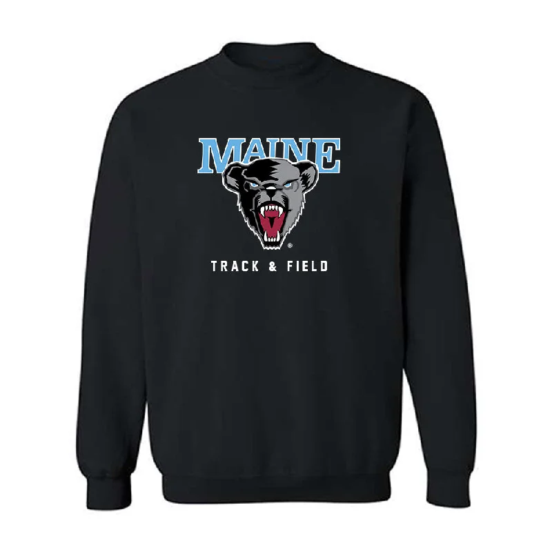 Maine - NCAA Women's Track & Field : Riley Gavigan - Classic Fashion Shersey Crewneck Sweatshirt Hoodie with Stripes Bold Sporty Maine - NCAA Women's Track & Field : Riley Gavigan - Classic Fashion Shersey Crewneck Sweatshirt Hoodie with Stripes Bold Sporty