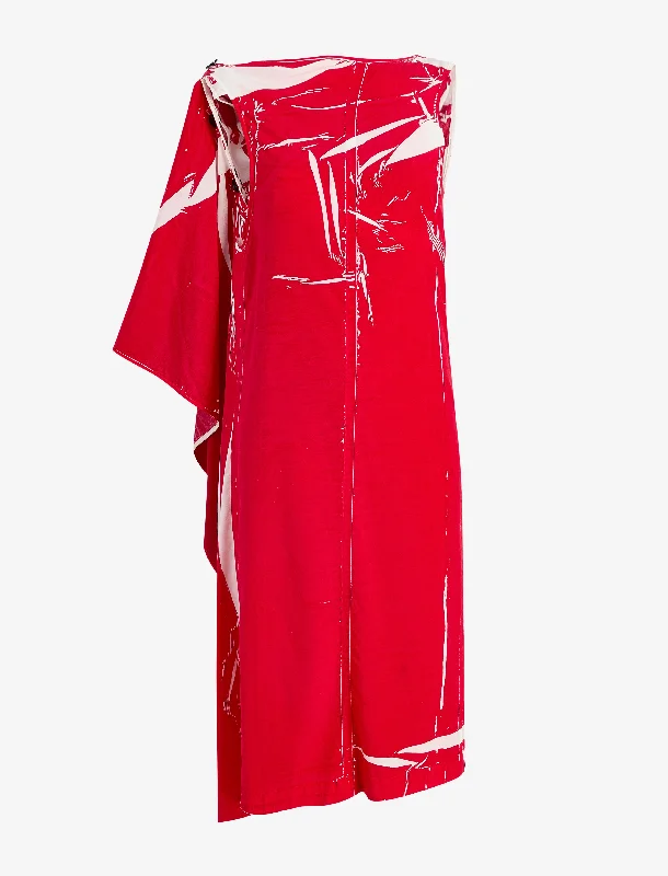 Ondine Dress in Garment Printed Silk Viscose Tunics Spring floral