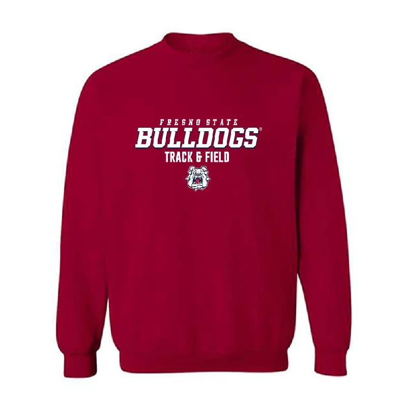Fresno State - NCAA Women's Track & Field : Victoria Nino - Classic Shersey Crewneck Sweatshirt Hoodie with Longline Fit Extended Stylish