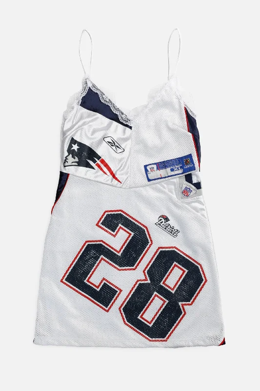 Rework New England Patriots NFL Lace Dress - XS Tunics Satin smooth