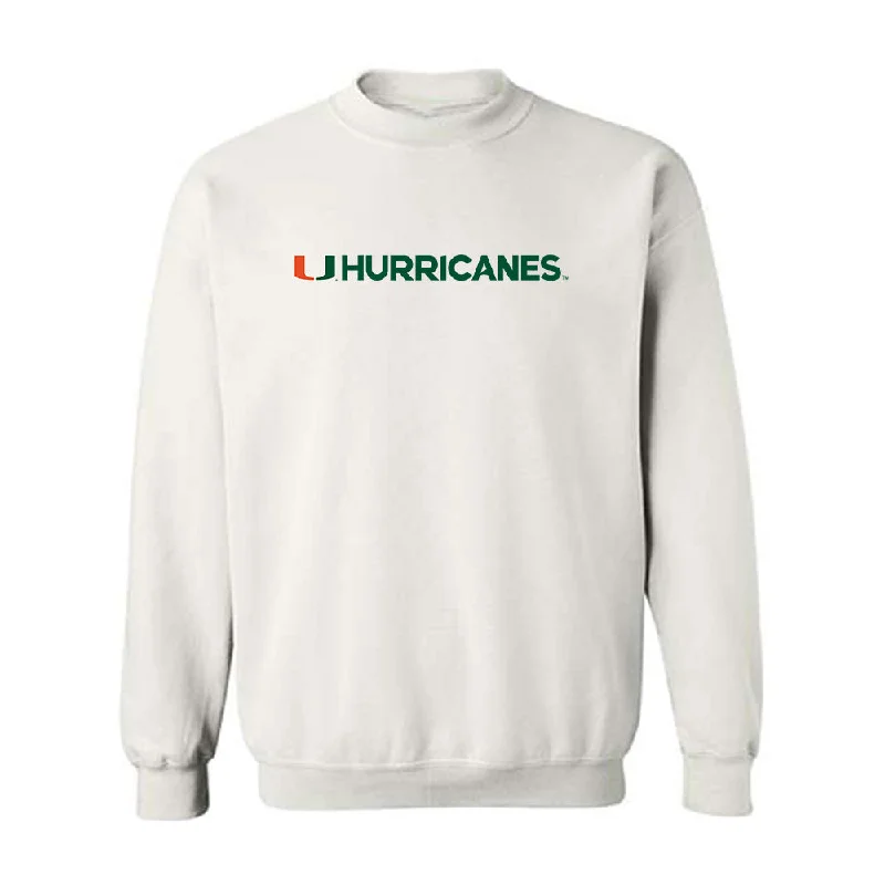 Miami - NCAA Women's Track & Field : Iyonna Codd - Classic Shersey Crewneck Sweatshirt Hoodie with Hem Raw Edge Edgy Unfinished Miami - NCAA Women's Track & Field : Iyonna Codd - Classic Shersey Crewneck Sweatshirt Hoodie with Hem Raw Edge Edgy Unfinished