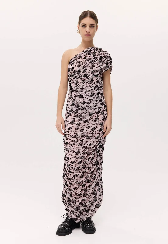 Darcy Dress - Powder & Black Tunics Mesh breathable
