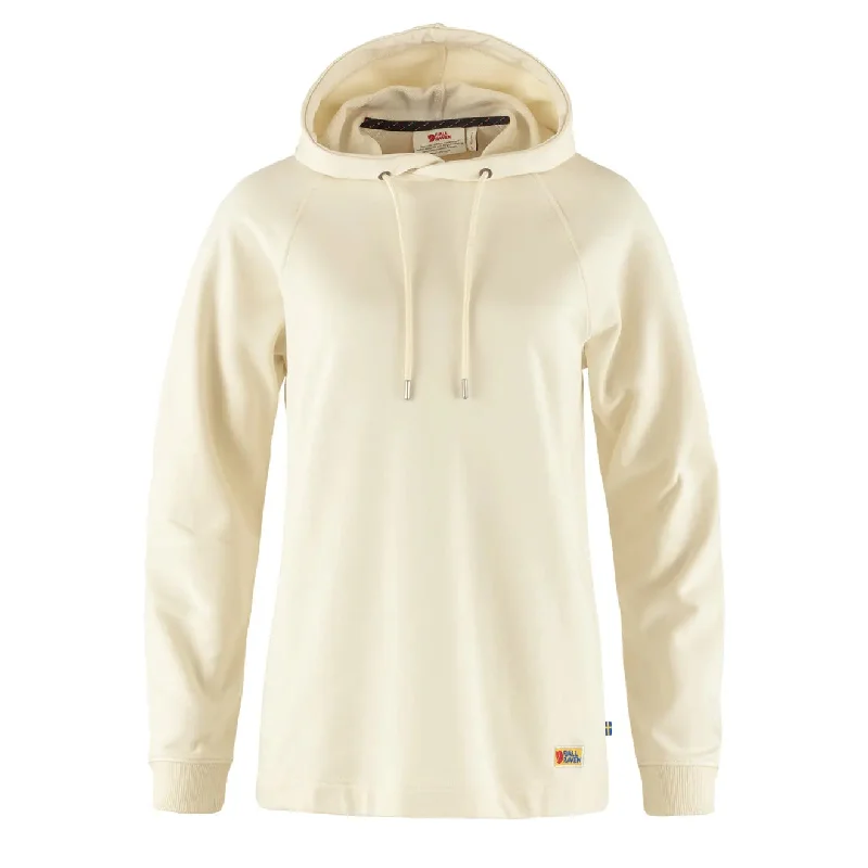 Fjallraven Womens Vardag Hoodie Chalk White Hoodie with Full-Zip Functional Layering Fjallraven Womens Vardag Hoodie Chalk White Hoodie with Full-Zip Functional Layering