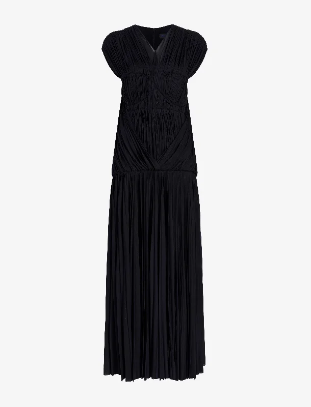 Rumi Dress in Pleated Jersey Tunics Trendy modern