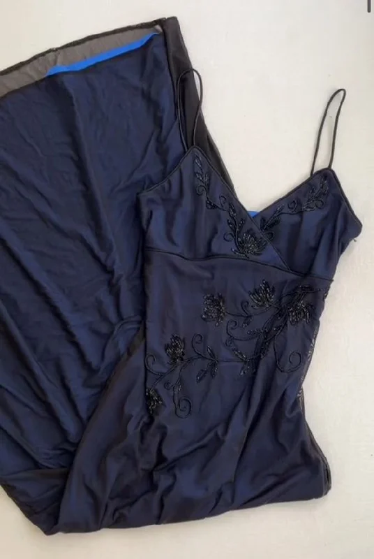 Gorgeous Straps Navy Blue V Neck Prom Dress Chiffon Beaded Party Dress Evening Gown Y7563 Pencil Length Work Gorgeous Straps Navy Blue V Neck Prom Dress Chiffon Beaded Party Dress Evening Gown Y7563 Pencil Length Work