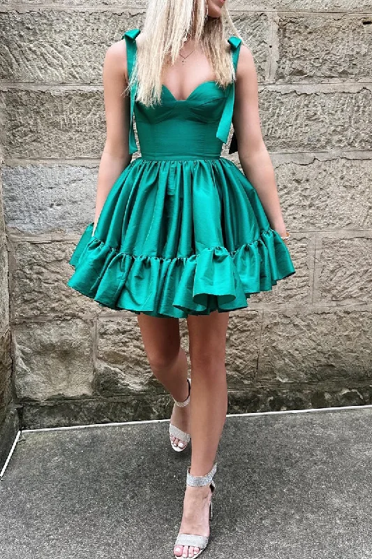 A Line Sweetheart Ruffles Short Homecoming Graduation Dress QH2342 Tunics Chinos classic A Line Sweetheart Ruffles Short Homecoming Graduation Dress QH2342 Tunics Chinos classic