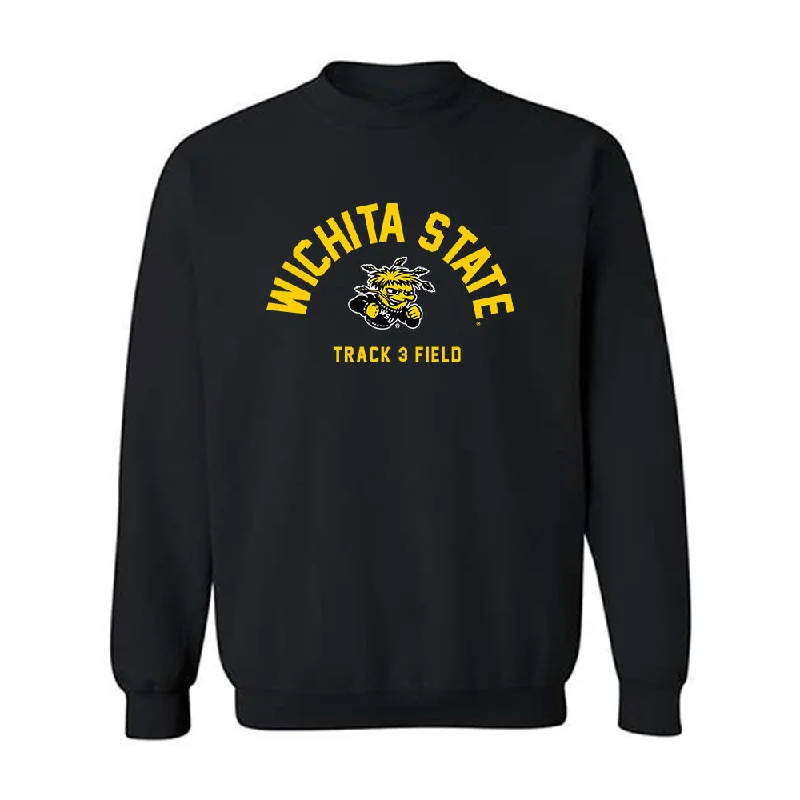 Wichita State - NCAA Women's Track & Field : Sydney Brown - Crewneck Sweatshirt Hoodie with Belted Waist Structured Tailored Wichita State - NCAA Women's Track & Field : Sydney Brown - Crewneck Sweatshirt Hoodie with Belted Waist Structured Tailored