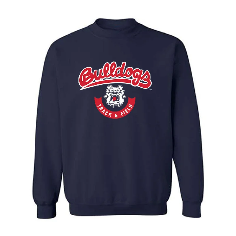 Fresno State - NCAA Women's Track & Field : Victoria Nino - Classic Shersey Crewneck Sweatshirt Hoodie with Raglan Sleeves Sporty Comfortable Fresno State - NCAA Women's Track & Field : Victoria Nino - Classic Shersey Crewneck Sweatshirt Hoodie with Raglan Sleeves Sporty Comfortable