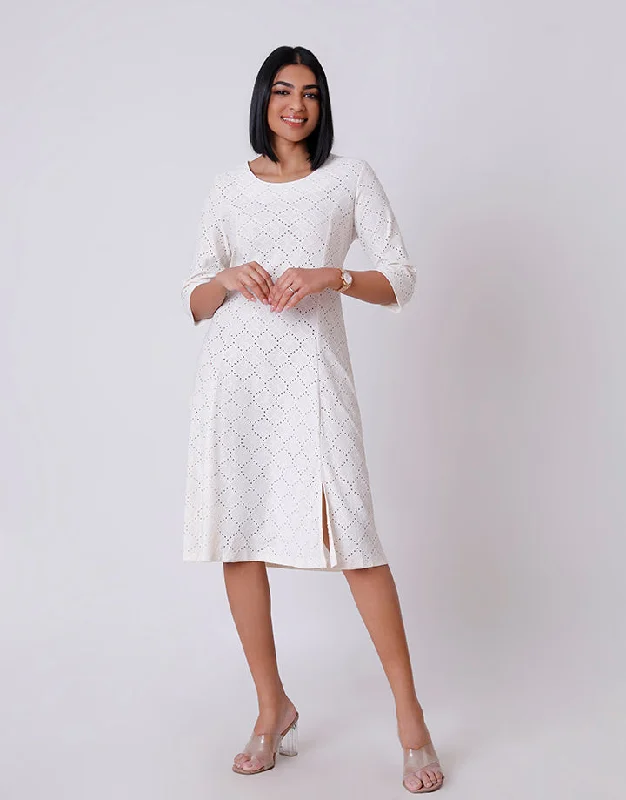 Round Neck Flare Dress with Princess Line Tunics Running lightweight