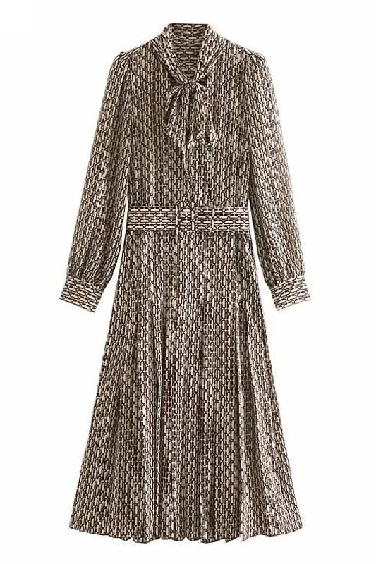 Lorna Brown Printed Dress Tunics Evening elegant