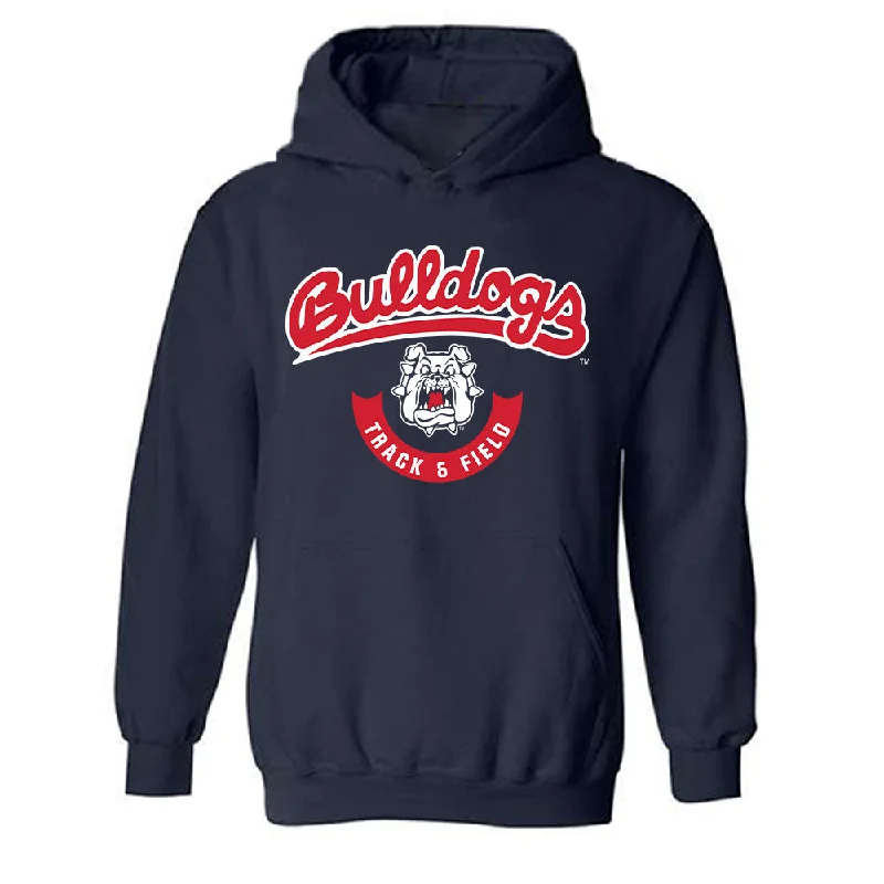 Fresno State - NCAA Women's Track & Field : Victoria Nino - Classic Shersey Hooded Sweatshirt Hoodie with Batwing Sleeves Loose Dramatic Fresno State - NCAA Women's Track & Field : Victoria Nino - Classic Shersey Hooded Sweatshirt Hoodie with Batwing Sleeves Loose Dramatic