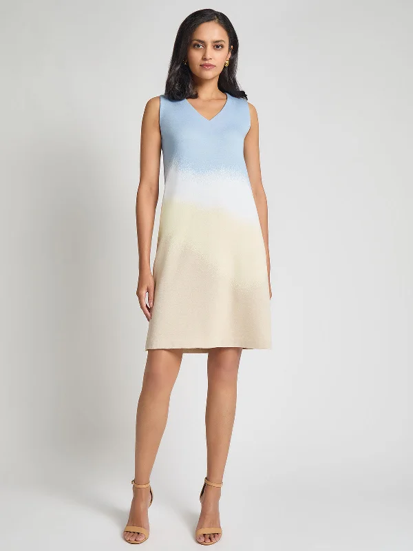 Landscape Pattern Soft Knit Dress - Modern Fit Tunics Luxurious high-end