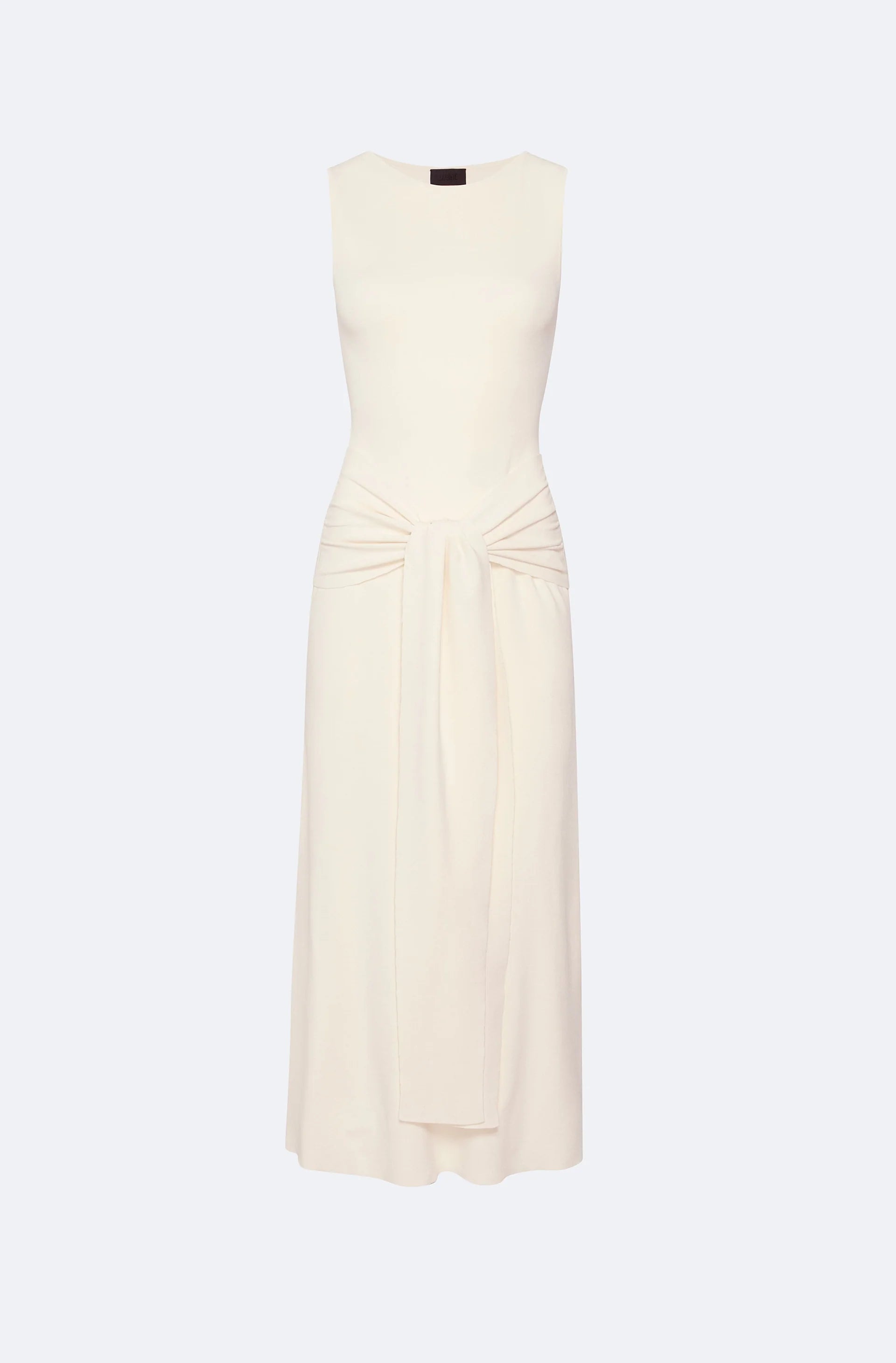Matte Viscose Waist Tie Dress Tunics Silk luxurious