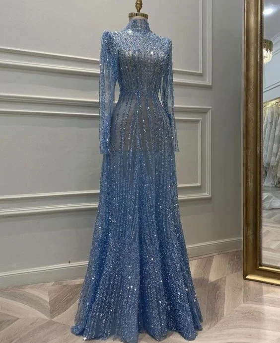 Dreamy Long Sleeve Muslim Evening Dress Luxury Dubai Women Midi Engagement Party Dresses Y6899 Tunics Solid Classic Dreamy Long Sleeve Muslim Evening Dress Luxury Dubai Women Midi Engagement Party Dresses Y6899 Tunics Solid Classic