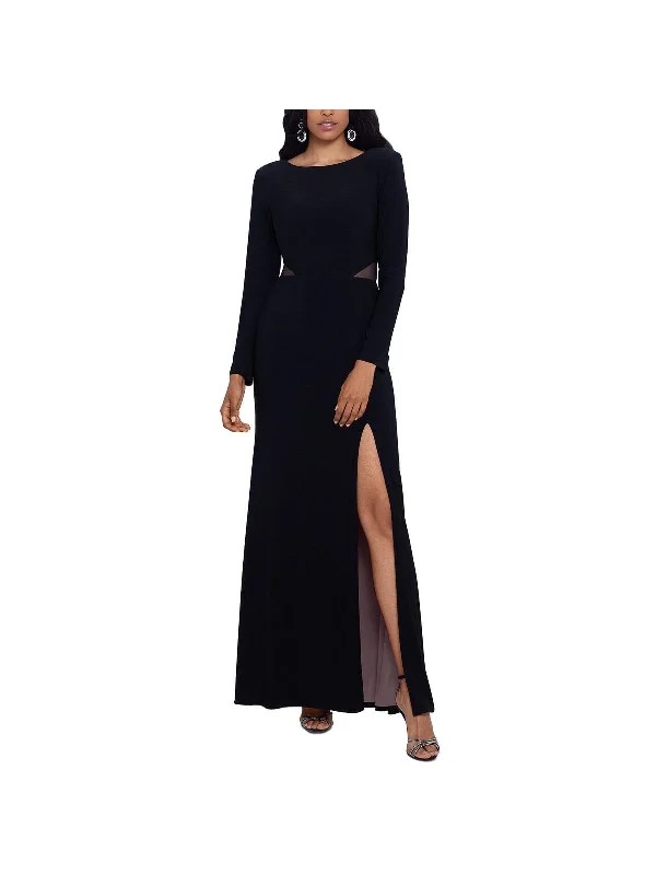 Womens Fit & FlarE Maxi Evening Dress Tunics Chic elegant