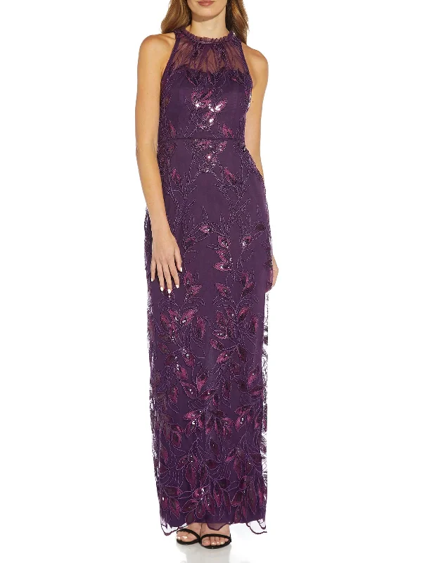Womens Embroidered Maxi Evening Dress Tunics Spring floral
