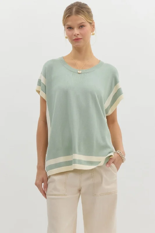Ida Sweater Solid Print Embellished