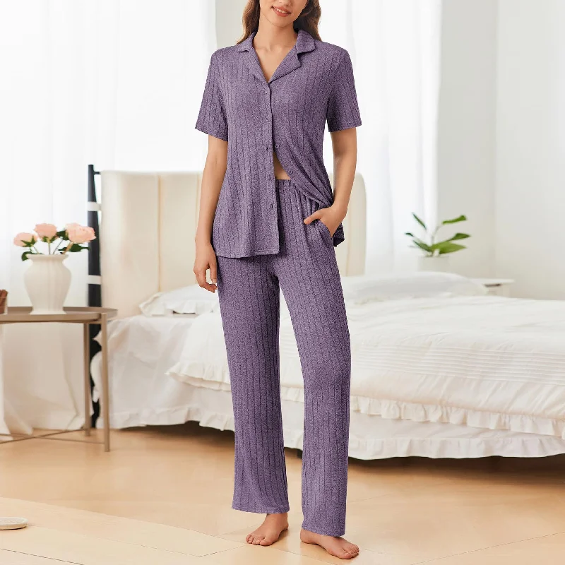Hazel Blues® | Button Down Long Sleeve Top and Pants Lounge Set Comfortable Fleece Pants Hazel Blues® | Button Down Long Sleeve Top and Pants Lounge Set Comfortable Fleece Pants