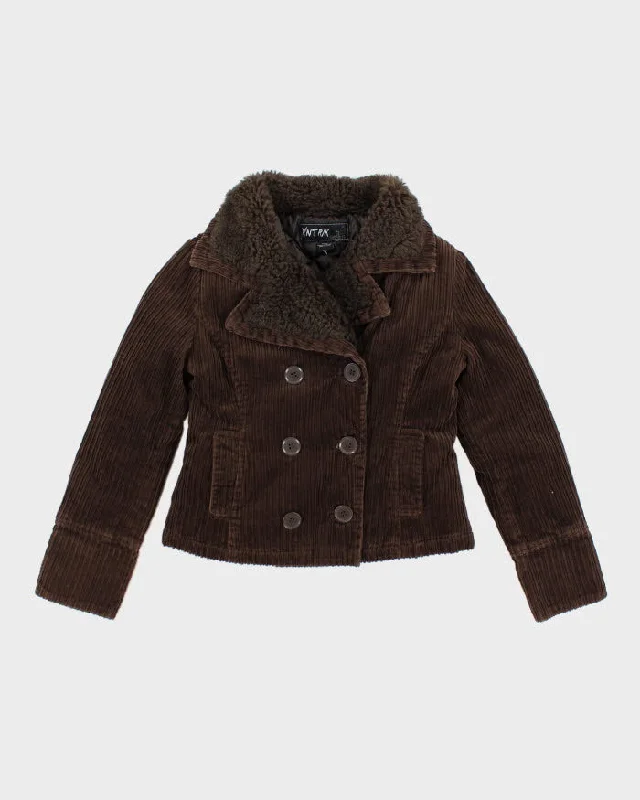 Y2k 00s Xntrik Brown Corduroy Jacket - M Tiered Jacket Buttoned Jacket Zippered Jacket Y2k 00s Xntrik Brown Corduroy Jacket - M Tiered Jacket Buttoned Jacket Zippered Jacket