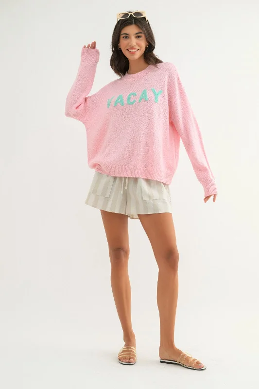 Vacay Sweater Terry Terry Cloth Terry Knit
