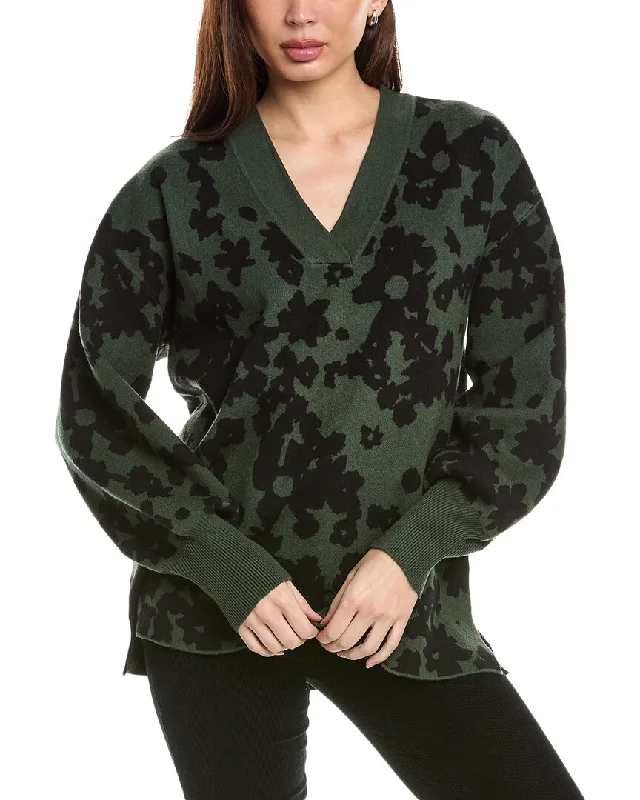 CROSBY by Mollie Burch Mac Sweater Embroidered Appliqued Beaded