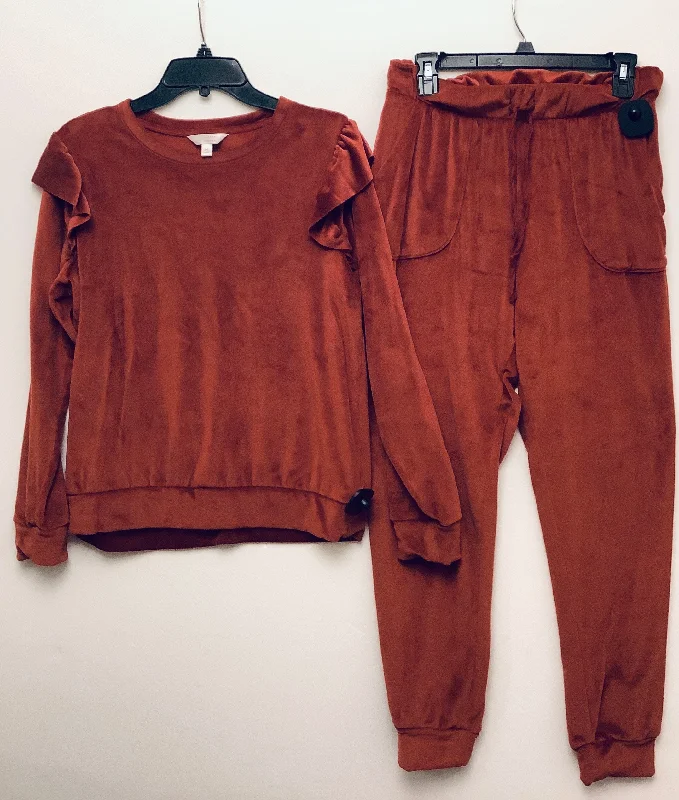 Pants Set 2pc By Lc Lauren Conrad In Red, Size: M Fashionable Track Pants