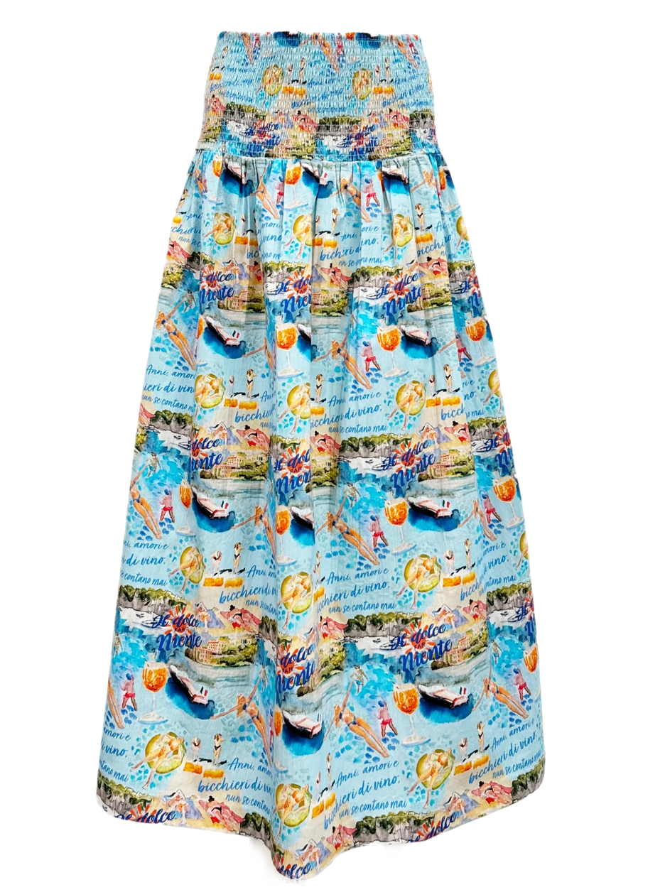 Betsey Skirt in Italian Summer leather skirt refined