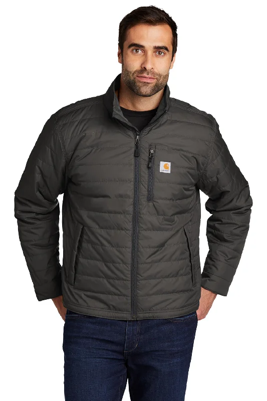 Carhartt Mens Gilliam Wind & Water Resistant Full Zip Jacket - Shadow Grey Satin Jacket Silk Jacket Chiffon Jacket