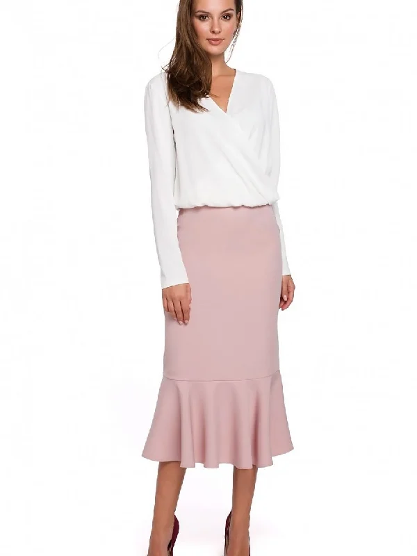 Skirt Makover silk skirt lustrous