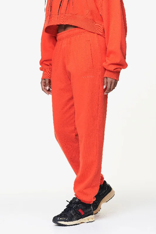Villa High Waisted Sweat Pants Washed Signal Red Gum High-Waist Yoga Pants
