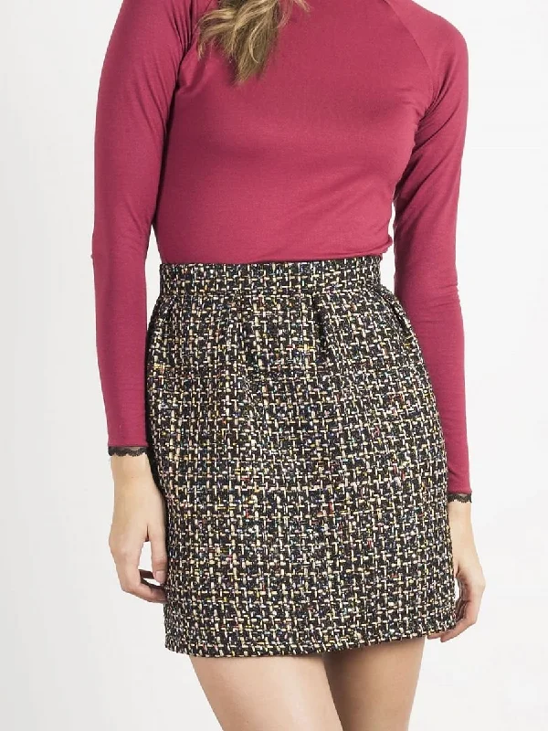 Skirt IVON chiffon skirt airy