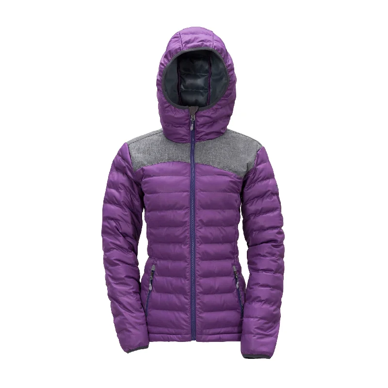 Women's Stretch Puffy Jacket - Purple Heart Tiered Jacket Buttoned Jacket Zippered Jacket Women's Stretch Puffy Jacket - Purple Heart Tiered Jacket Buttoned Jacket Zippered Jacket