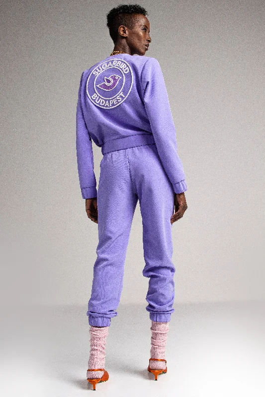 Pangodina-Damira Marionette purple pants Wide-Legged Palazzos