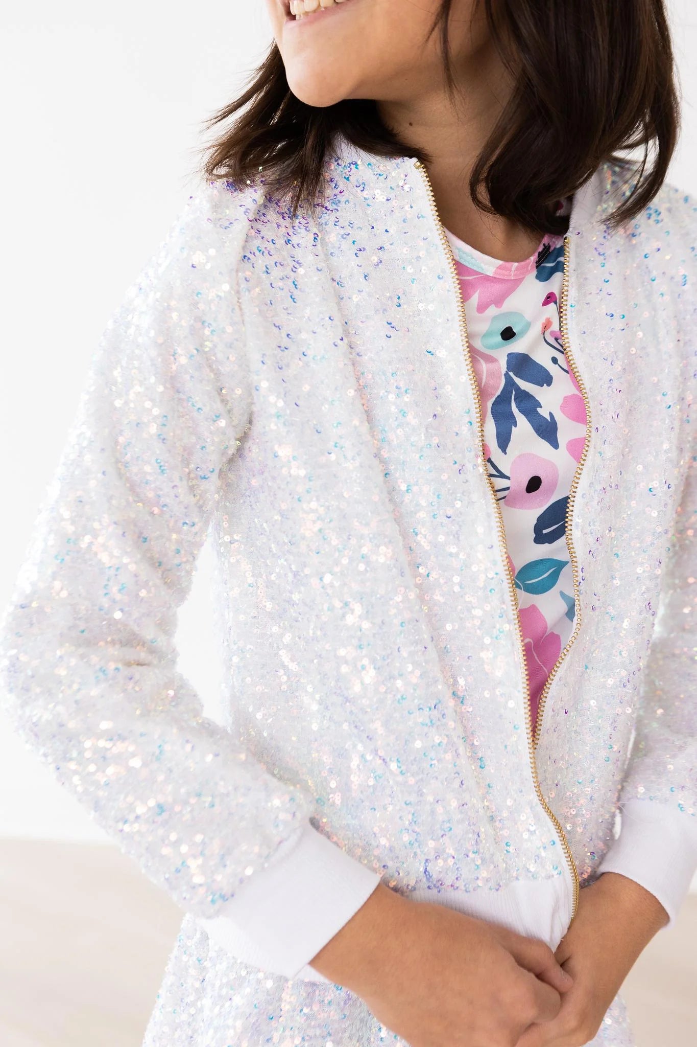 Mila & Rose - Disco Sequin Jacket Bomber Jacket Anorak Windbreaker
