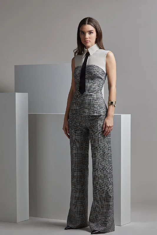 Top and pants with printed jacket Stylish Elastic Waist Pants