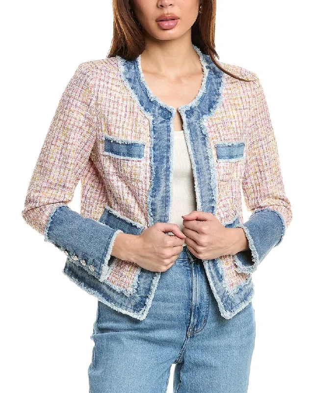 Nanette Nanette Lepore Jacket Plaid Jacket Tartan Jacket Houndstooth Jacket